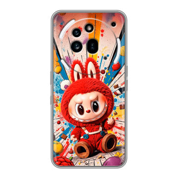 Силиконовый чехол на Nothing Phone (3a) Pro с принтом Labubu Лабубу Силиконовый чехол на Nothing Phone (3a) Pro с принтом Labubu Лабубу