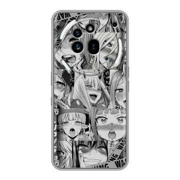Силиконовый чехол на Nothing Phone (3a) Pro с принтом Ahegao Ахегао Аниме