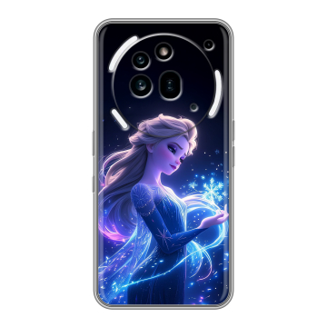 Силиконовый чехол на Nothing Phone (3a) Pro с принтом Холодное сердце Frozen