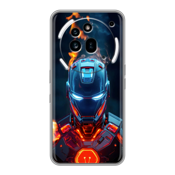 Силиконовый чехол на Nothing Phone (3a) Pro с принтом IronMan Железный человек Силиконовый чехол на Nothing Phone (3a) Pro с принтом IronMan Железный человек