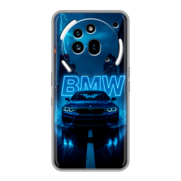 Силиконовый чехол на Nothing Phone (3a) Pro с принтом BMW БМВ