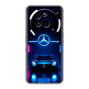 Силиконовый чехол на Nothing Phone (3a) Pro с принтом Mercedes Мерседес Силиконовый чехол на Nothing Phone (3a) Pro с принтом Mercedes Мерседес