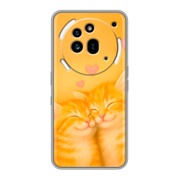 Силиконовый чехол на Nothing Phone (3a) Pro с принтом Милые котята Силиконовый чехол на Nothing Phone (3a) Pro с принтом Милые котята