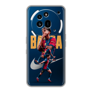 Силиконовый чехол на Nothing Phone (3a) Pro с принтом Барселона Barca Yamal Силиконовый чехол на Nothing Phone (3a) Pro с принтом Барселона Barca Yamal