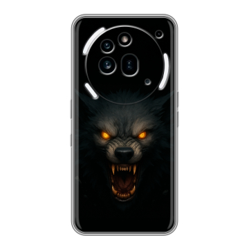 Силиконовый чехол на Nothing Phone (3a) Pro с принтом Волк