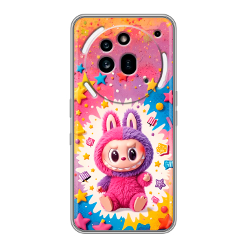 Силиконовый чехол на Nothing Phone (3a) Pro с принтом Labubu Лабубу Силиконовый чехол на Nothing Phone (3a) Pro с принтом Labubu Лабубу