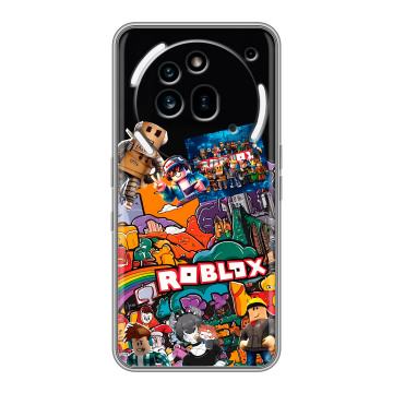 Силиконовый чехол на Nothing Phone (3a) Pro с принтом Roblox Роблокс
