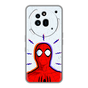 Силиконовый чехол на Nothing Phone (3a) Pro с принтом Spiderman Человек паук