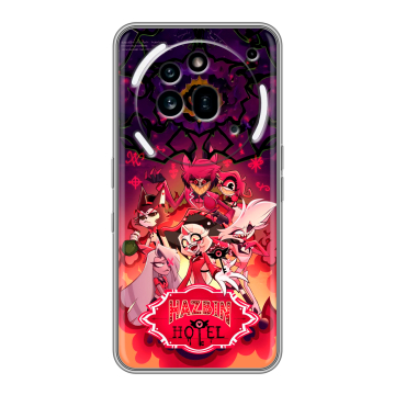 Силиконовый чехол на Nothing Phone (3a) Pro с принтом Hazbin Hotel Отель Хазбин Силиконовый чехол на Nothing Phone (3a) Pro с принтом Hazbin Hotel Отель Хазбин
