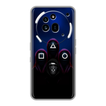Силиконовый чехол на Nothing Phone (3a) Pro с принтом Игра Кальмара