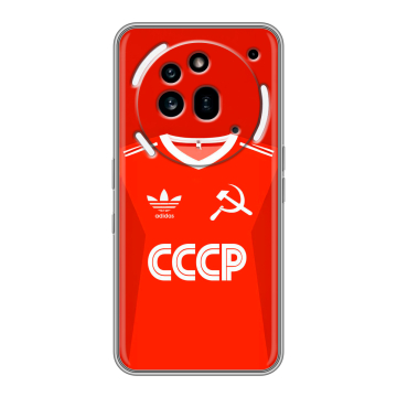 Силиконовый чехол на Nothing Phone (3a) Pro с принтом Флаг Герб СССР