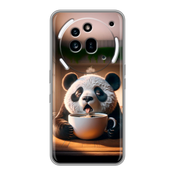Силиконовый чехол на Nothing Phone (3a) Pro с принтом смешная панда Силиконовый чехол на Nothing Phone (3a) Pro с принтом смешная панда