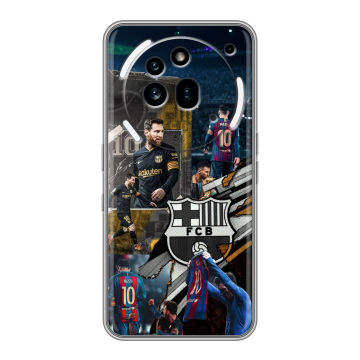 Силиконовый чехол на Nothing Phone (3a) Pro с принтом Messi Barcelona