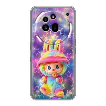 Силиконовый чехол на Nothing Phone (3a) Pro с принтом Labubu Лабубу