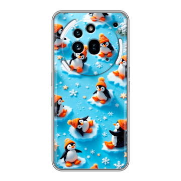 Силиконовый чехол на Nothing Phone (3a) Pro с принтом Новый год