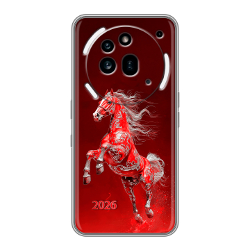 Силиконовый чехол на Nothing Phone (3a) Pro с принтом Новый год