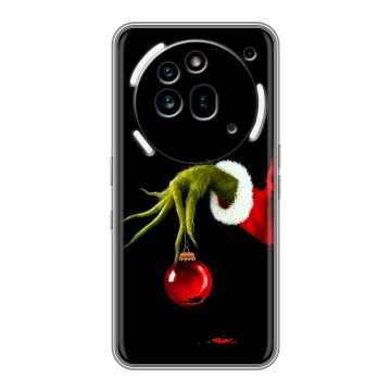 Силиконовый чехол на Nothing Phone (3a) Pro с принтом Новый год Гринч