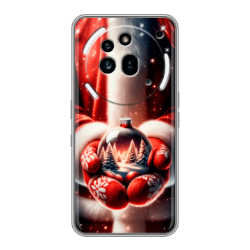 Силиконовый чехол на Nothing Phone (3a) Pro с принтом Новый год