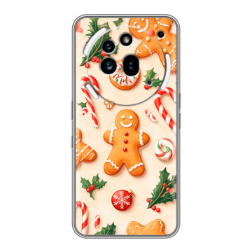 Силиконовый чехол на Nothing Phone (3a) Pro с принтом Новый год