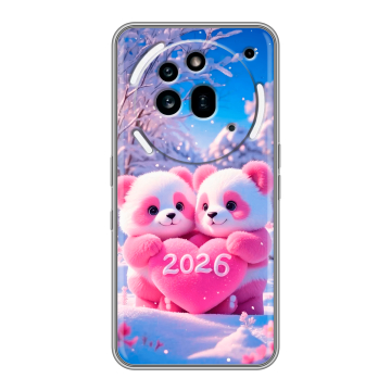 Силиконовый чехол на Nothing Phone (3a) Pro с принтом Новый год
