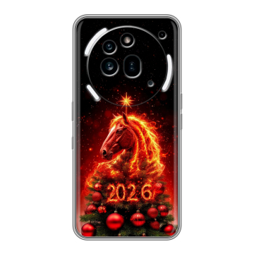 Силиконовый чехол на Nothing Phone (3a) Pro с принтом Новый год