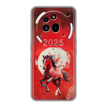 Силиконовый чехол на Nothing Phone (3a) Pro с принтом Новый год