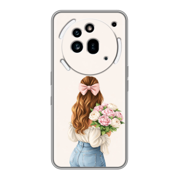Силиконовый чехол на Nothing Phone (3a) Pro с принтом женский Силиконовый чехол на Nothing Phone (3a) Pro с принтом женский