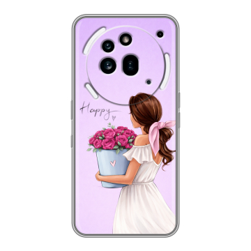 Силиконовый чехол на Nothing Phone (3a) Pro с принтом женский Силиконовый чехол на Nothing Phone (3a) Pro с принтом женский