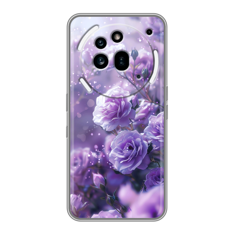 Силиконовый чехол на Nothing Phone (3a) Pro с принтом Розы цветы Силиконовый чехол на Nothing Phone (3a) Pro с принтом Розы цветы