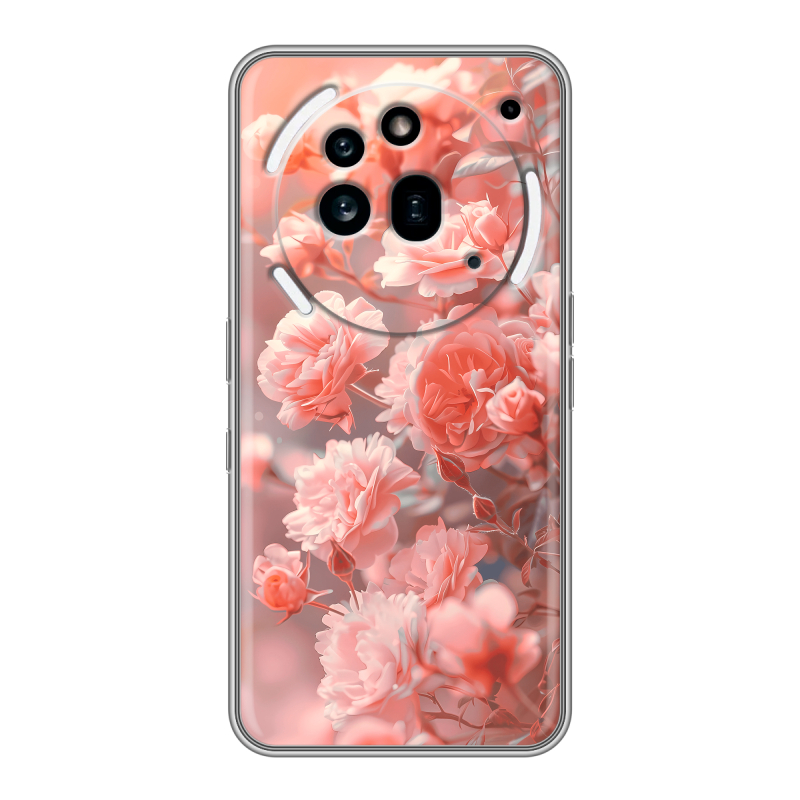 Силиконовый чехол на Nothing Phone (3a) Pro с принтом Розы цветы Силиконовый чехол на Nothing Phone (3a) Pro с принтом Розы цветы