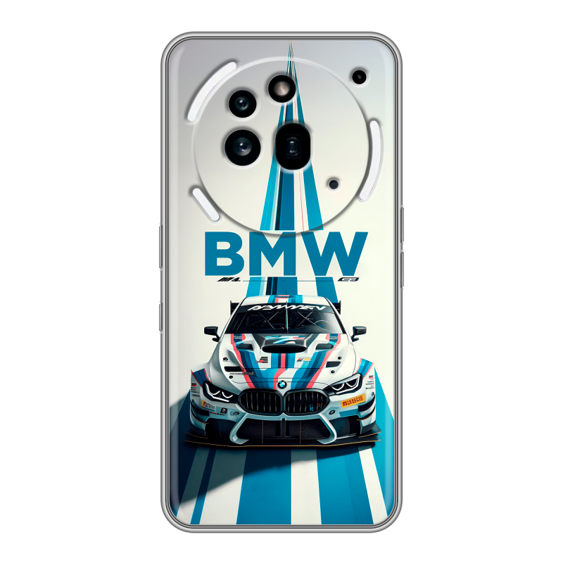Силиконовый чехол на Nothing Phone (3a) Pro с принтом БМВ BMW Силиконовый чехол на Nothing Phone (3a) Pro с принтом БМВ BMW