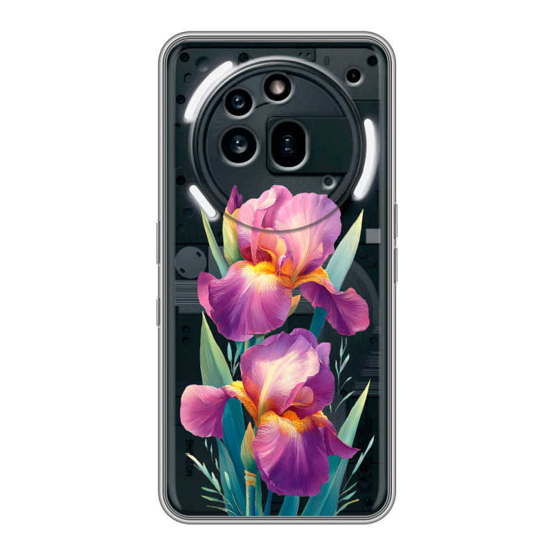 Силиконовый чехол на Nothing Phone (3a) Pro с принтом Цветы орхидеи Силиконовый чехол на Nothing Phone (3a) Pro с принтом Цветы орхидеи