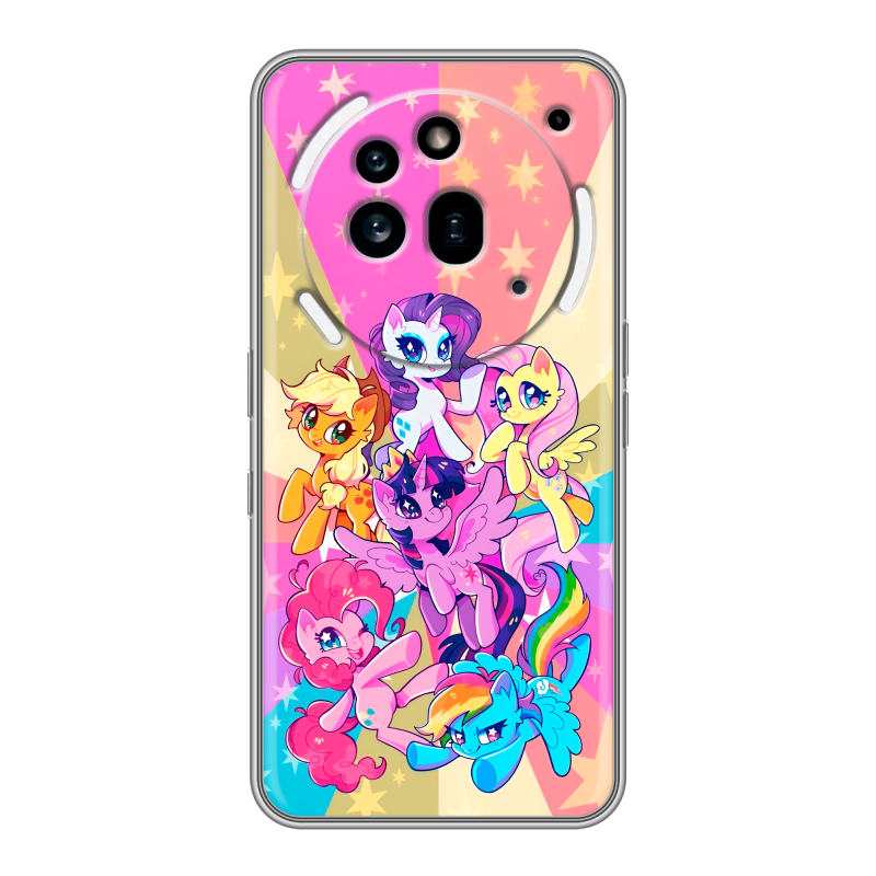 Силиконовый чехол на Nothing Phone (3a) Pro с принтом My little pony Дружба чудо Силиконовый чехол на Nothing Phone (3a) Pro с принтом My little pony Дружба чудо