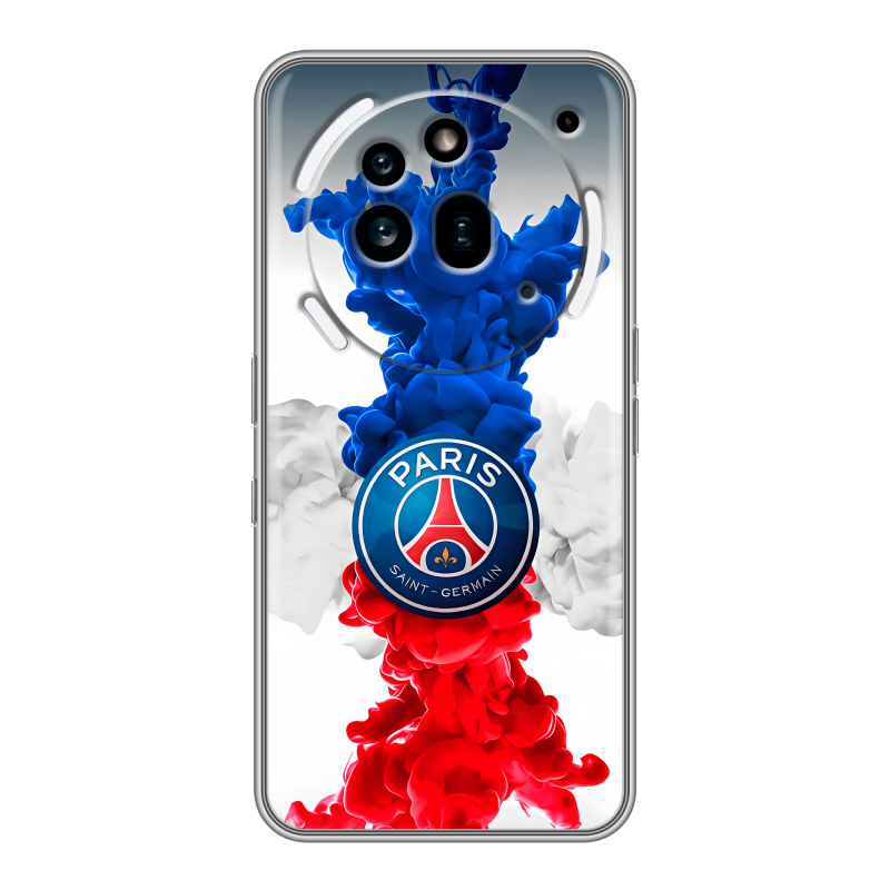 Силиконовый чехол на Nothing Phone (3a) Pro с принтом PSG ПСЖ Силиконовый чехол на Nothing Phone (3a) Pro с принтом PSG ПСЖ