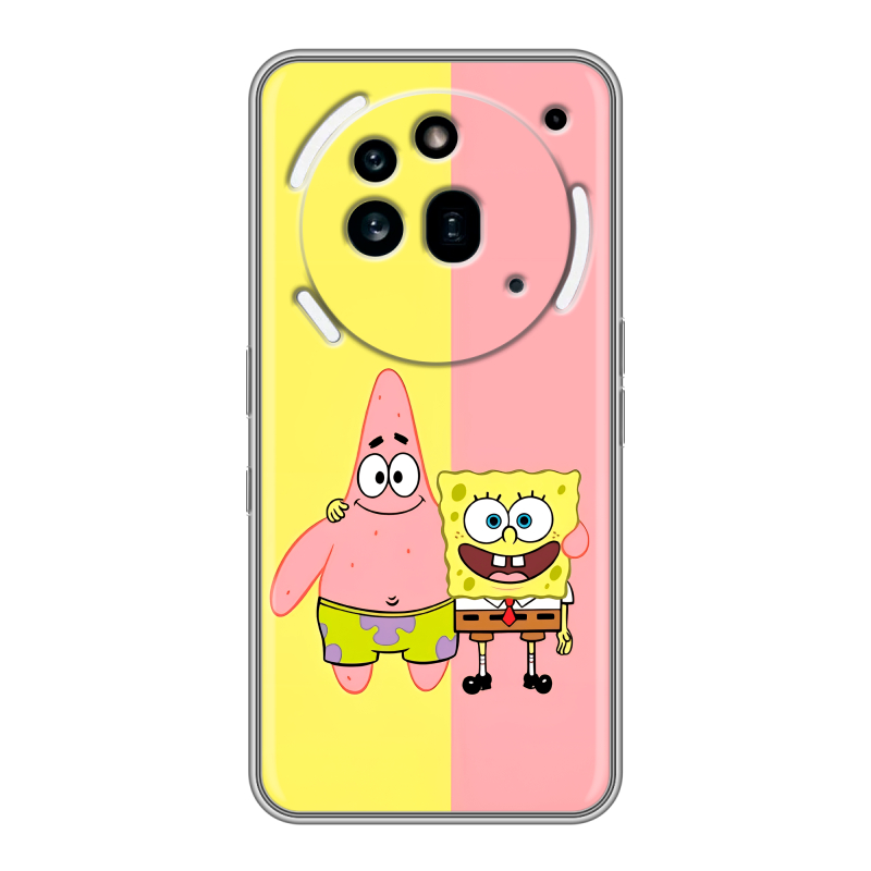 Силиконовый чехол на Nothing Phone (3a) Pro с принтом Спанч боб Спанчбоб Силиконовый чехол на Nothing Phone (3a) Pro с принтом Спанч боб Спанчбоб
