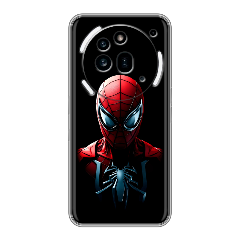 Силиконовый чехол на Nothing Phone (3a) Pro с принтом Spiderman Человек паук Силиконовый чехол на Nothing Phone (3a) Pro с принтом Spiderman Человек паук