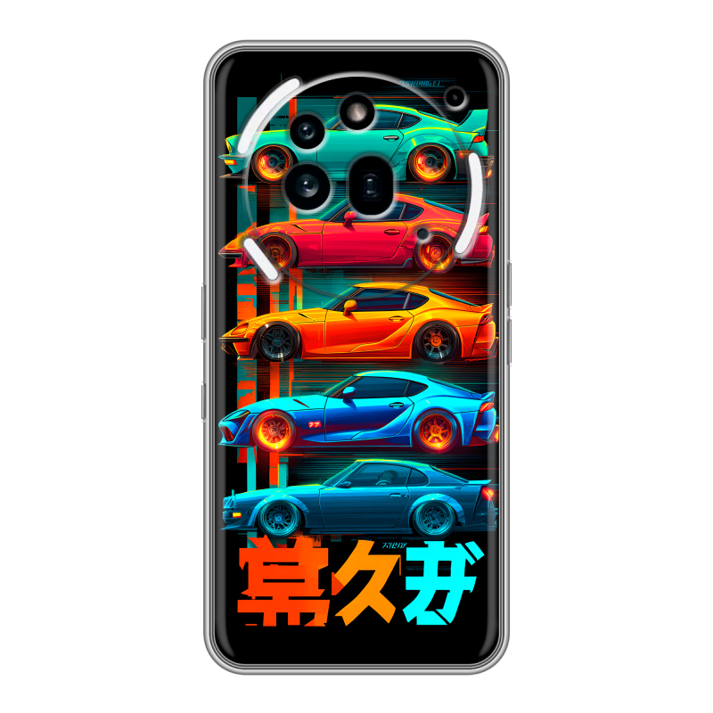 Силиконовый чехол на Nothing Phone (3a) Pro с принтом машины тачки Силиконовый чехол на Nothing Phone (3a) Pro с принтом машины тачки