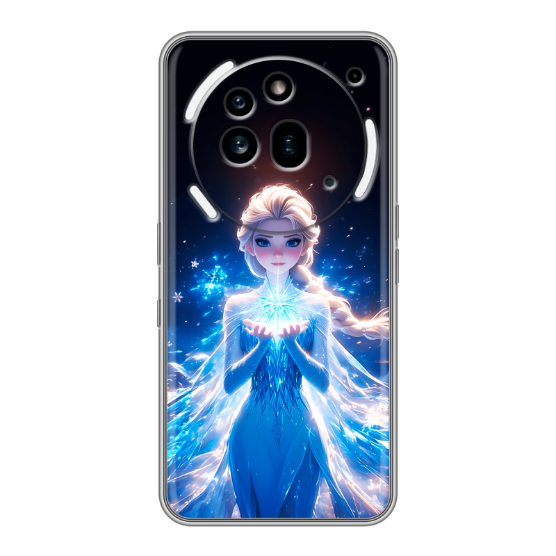 Силиконовый чехол на Nothing Phone (3a) Pro с принтом Холодное сердце Frozen Силиконовый чехол на Nothing Phone (3a) Pro с принтом Холодное сердце Frozen