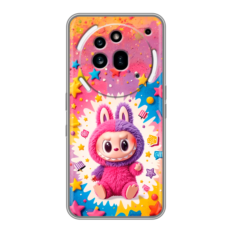 Силиконовый чехол на Nothing Phone (3a) Pro с принтом Labubu Лабубу Силиконовый чехол на Nothing Phone (3a) Pro с принтом Labubu Лабубу
