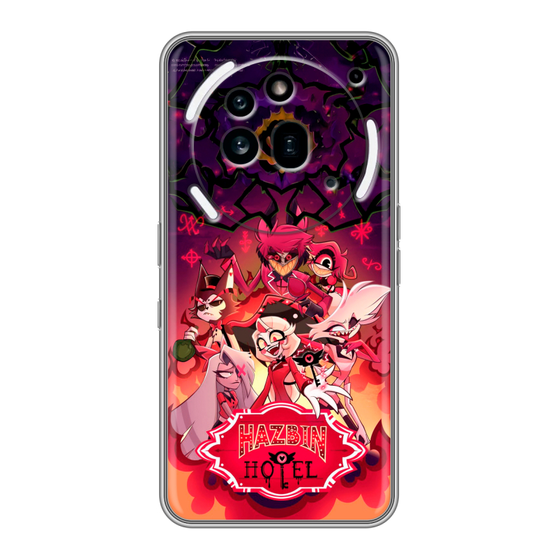 Силиконовый чехол на Nothing Phone (3a) Pro с принтом Hazbin Hotel Отель Хазбин Силиконовый чехол на Nothing Phone (3a) Pro с принтом Hazbin Hotel Отель Хазбин