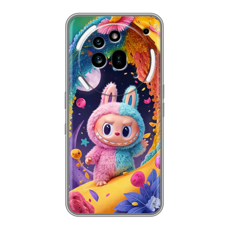 Силиконовый чехол на Nothing Phone (3a) Pro с принтом Labubu Лабубу Силиконовый чехол на Nothing Phone (3a) Pro с принтом Labubu Лабубу