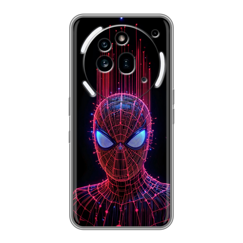 Силиконовый чехол на Nothing Phone (3a) Pro с принтом Spiderman Человек паук Силиконовый чехол на Nothing Phone (3a) Pro с принтом Spiderman Человек паук