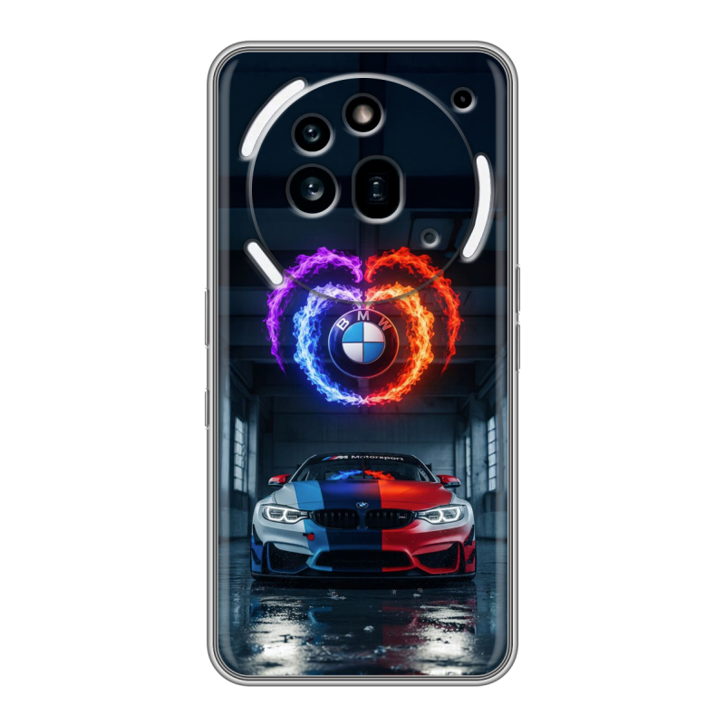 Силиконовый чехол на Nothing Phone (3a) Pro с принтом BMW БМВ Силиконовый чехол на Nothing Phone (3a) Pro с принтом BMW БМВ