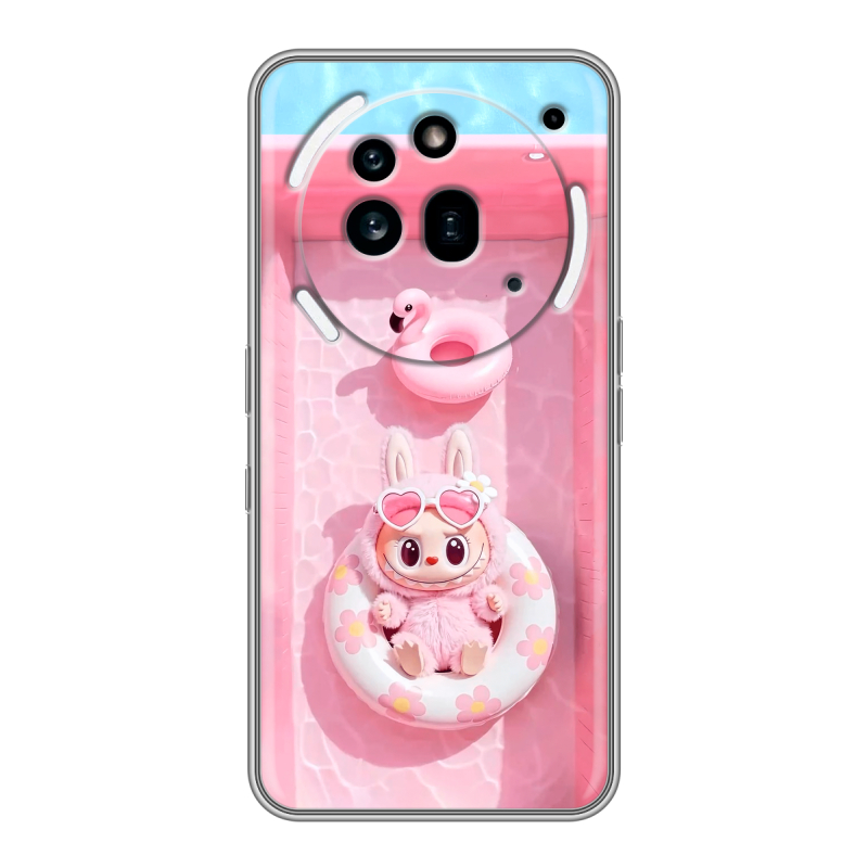 Силиконовый чехол на Nothing Phone (3a) Pro с принтом Labubu Лабубу Силиконовый чехол на Nothing Phone (3a) Pro с принтом Labubu Лабубу