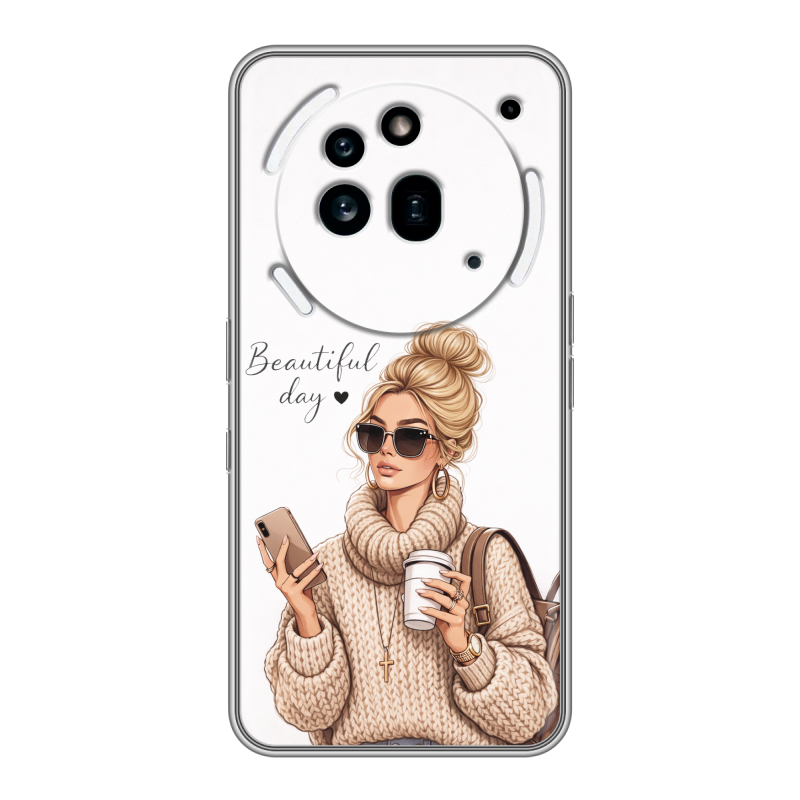 Силиконовый чехол на Nothing Phone (3a) Pro с принтом женский Силиконовый чехол на Nothing Phone (3a) Pro с принтом женский