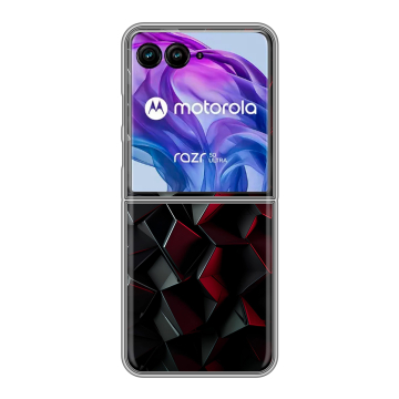 Пластиковый чехол на Motorola Razr 50 Ultra с принтом Абстракция