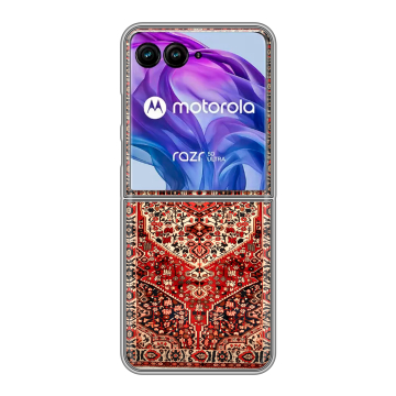 Пластиковый чехол на Motorola Razr 50 Ultra с принтом Ковер