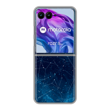 Пластиковый чехол на Motorola Razr 50 Ultra с принтом Космос звезды Пластиковый чехол на Motorola Razr 50 Ultra с принтом Космос звезды