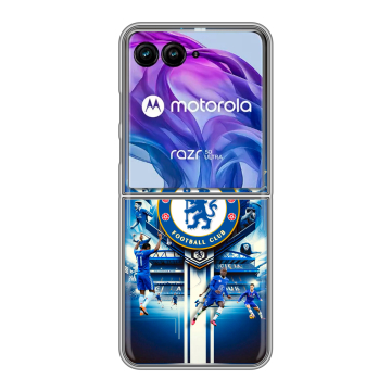 Пластиковый чехол на Motorola Razr 50 Ultra с принтом Chelsea Челси Пластиковый чехол на Motorola Razr 50 Ultra с принтом Chelsea Челси