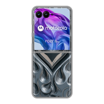 Пластиковый чехол на Motorola Razr 50 Ultra с принтом Y2K